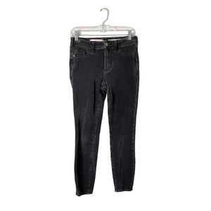 Pilcro and the Letterpress Anthropologie Boho Grey Wash High-Rise Skinny Size 27